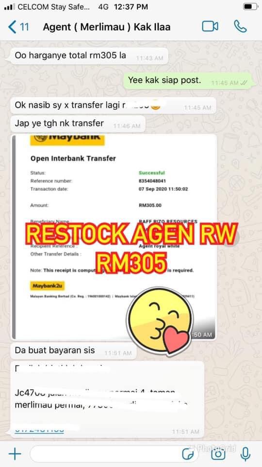 Screen Shoot Ejen Restock Royal White Beauty (4)