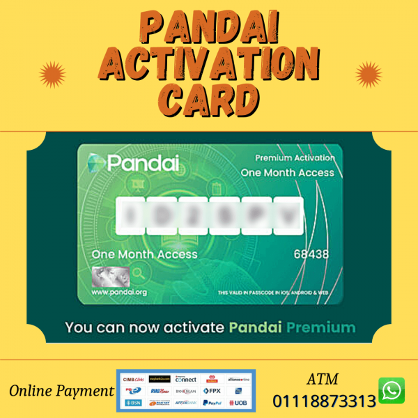 Pandai App Activation Card