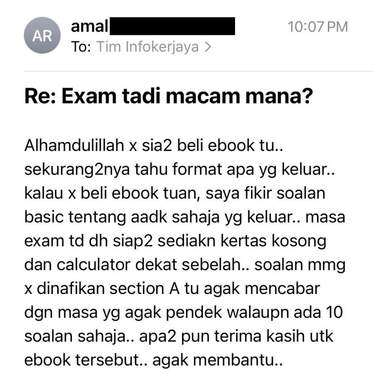 Testimoni aadk 1