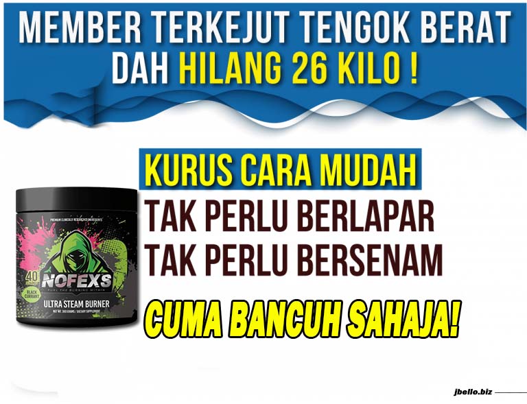 Member terkejut berat turun 26 kilo dengan nofexs
