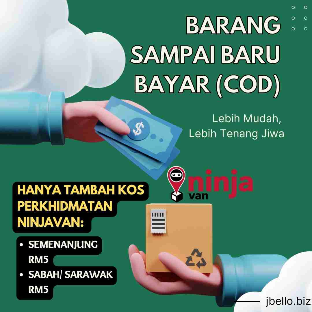 Barang sampai baru bayar RM5