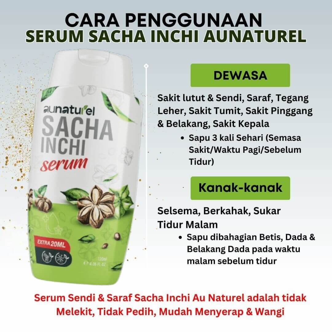 cara pengunaan serum sacha inchi
